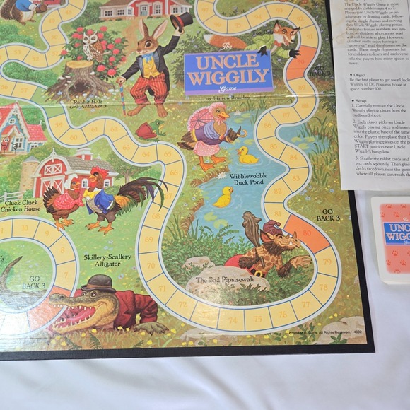 Uncle Wiggily Vintage Board Game 1988 Complete Great Condition Milton Bradley - Picture 5 of 13